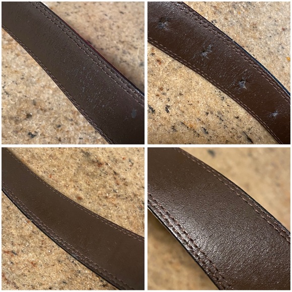 DUNHILL black leather silver square buckle belt - Picture 10 of 10